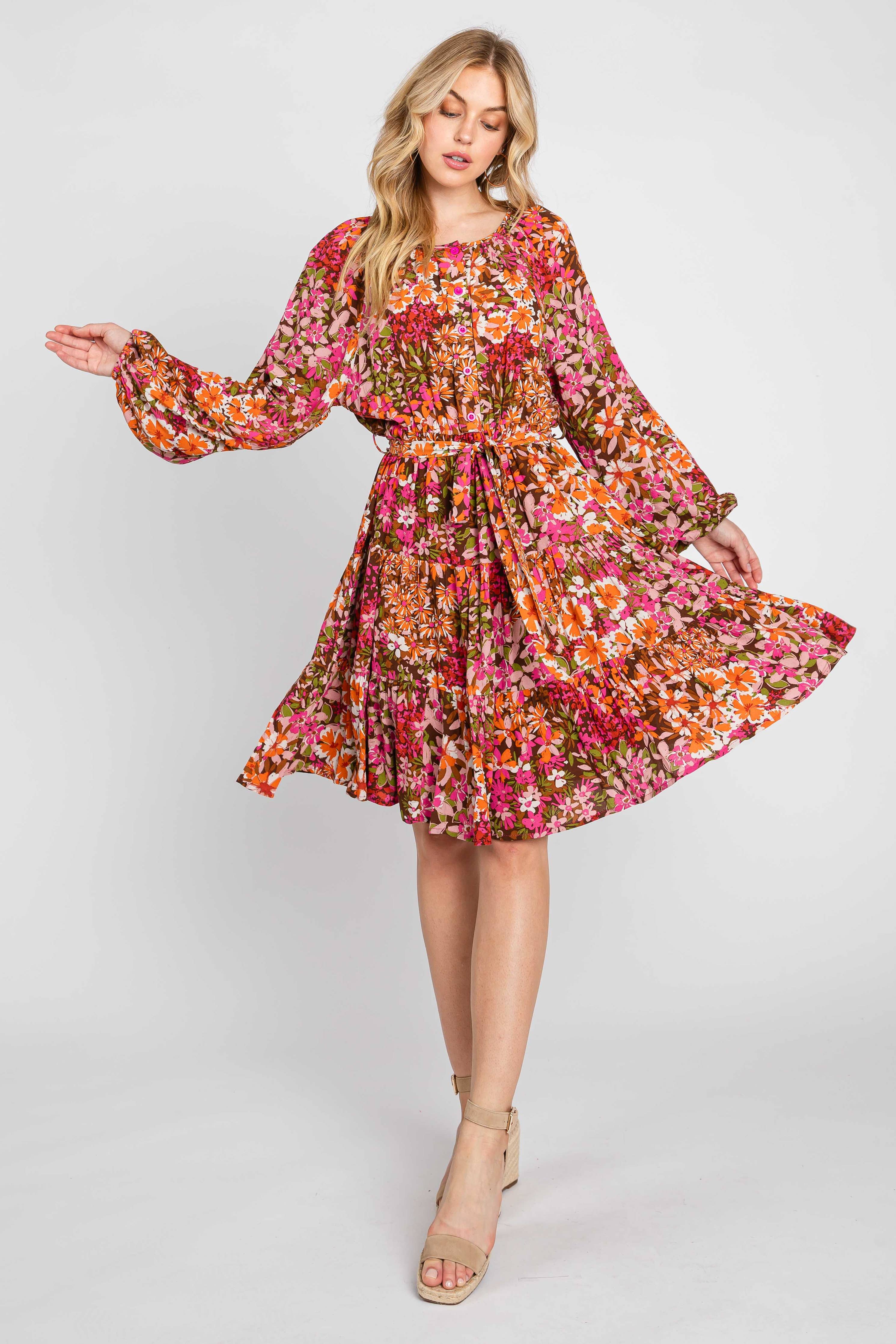 Becca Floral Tiered Dressd