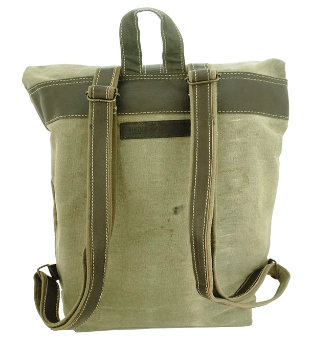 Recycled Military Tent Backpack - US ARMY