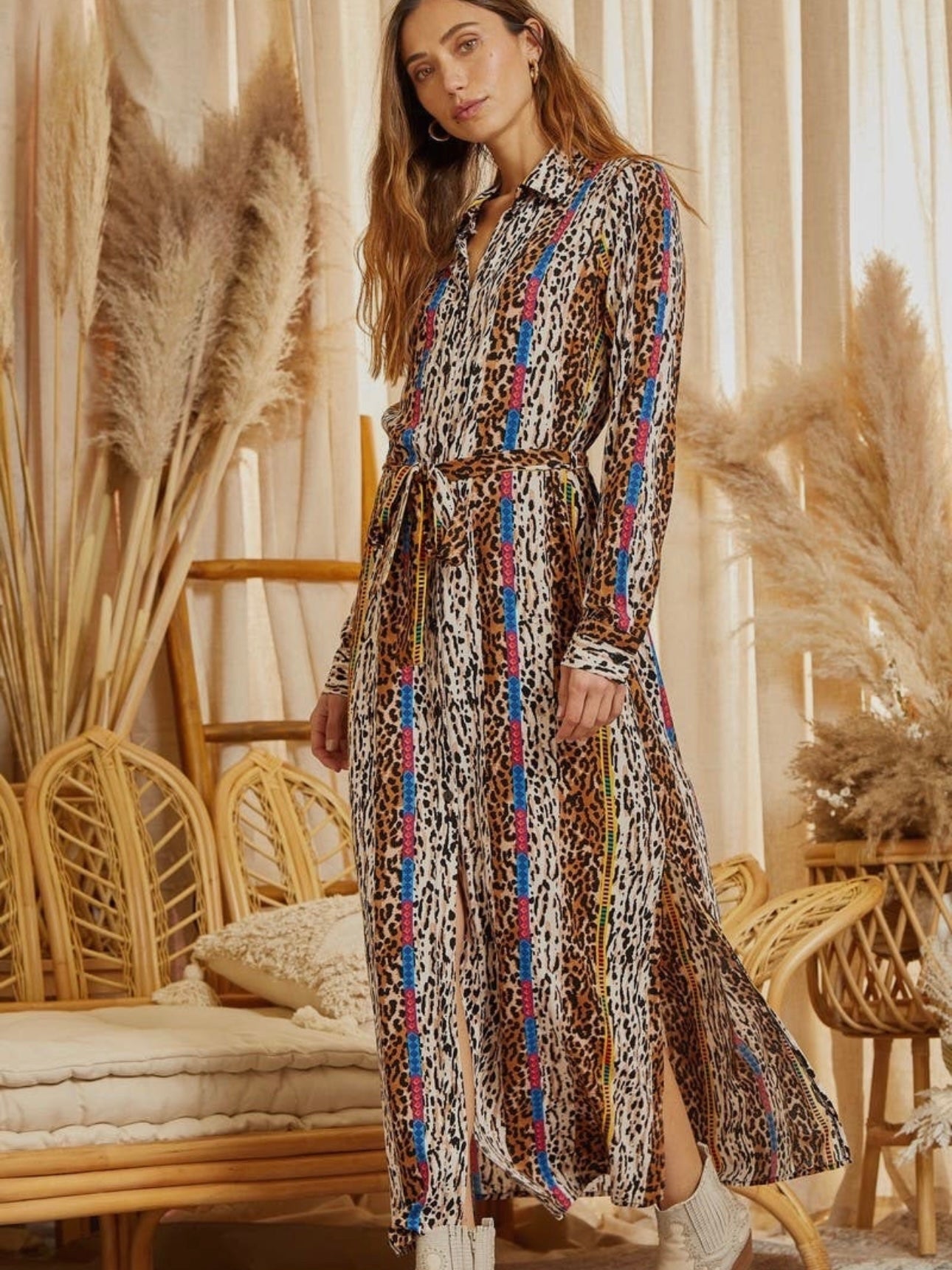 Riley Leopard Print Dress